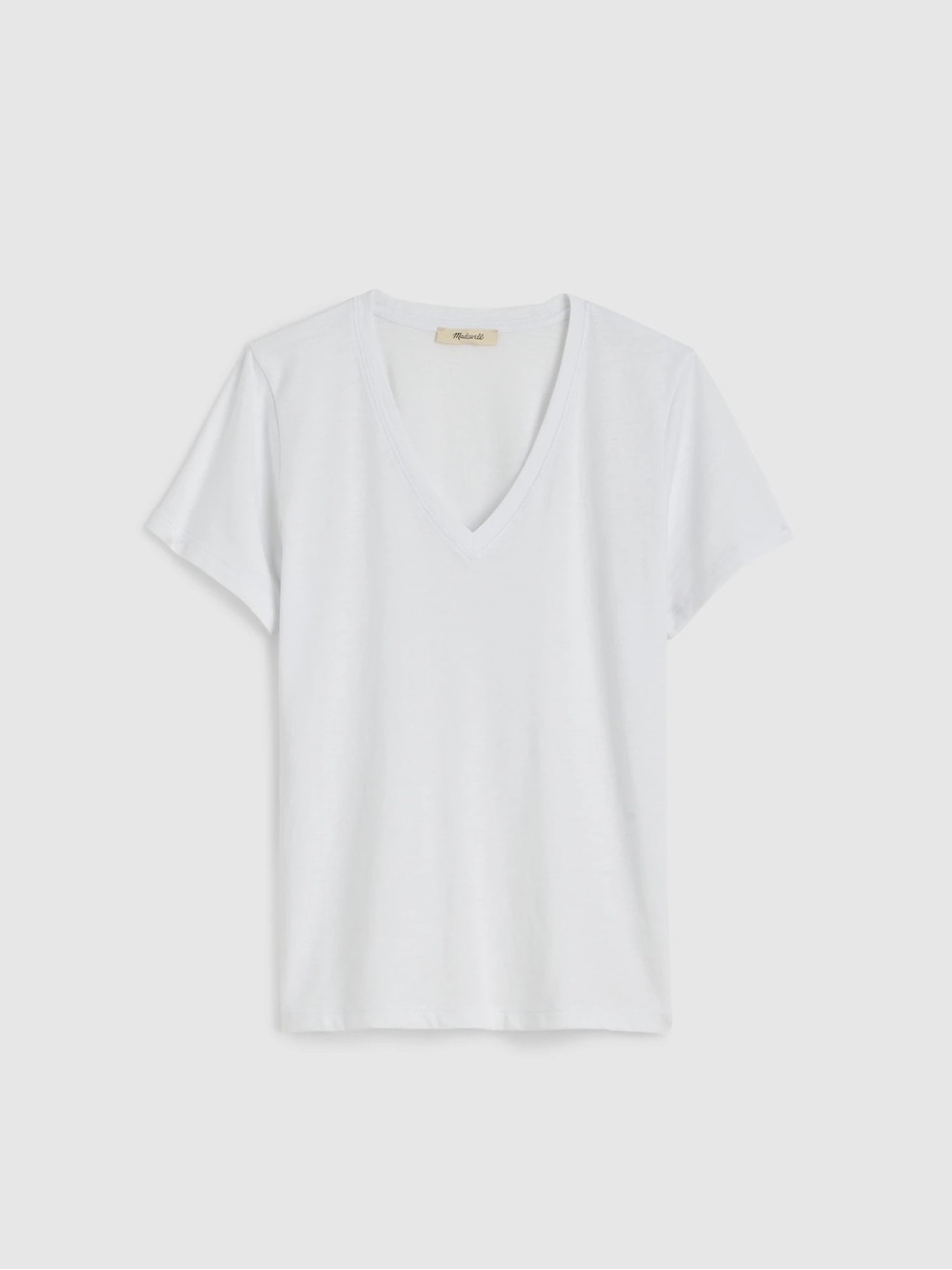 Madewell The Easy V-Neck Tee in Soft Slub White XL - Picture 6 of 9